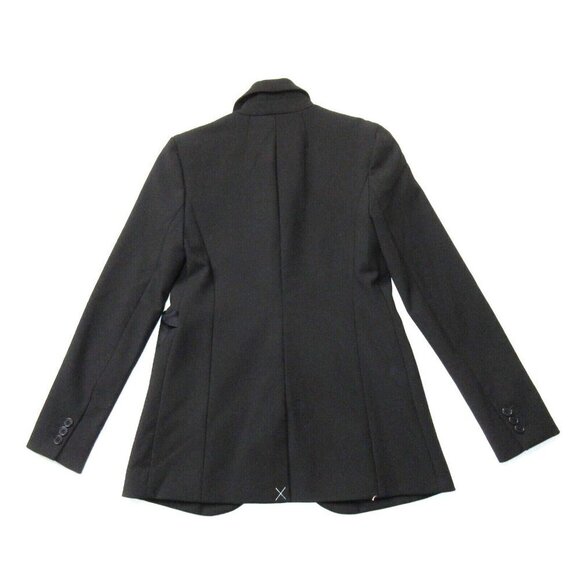 NWT J.Crew Petite Tie-Front Blazer in Black Four Season Stretch Jacket 2P - Picture 4 of 5